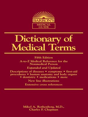 cover image of Dictionary of Medical Terms